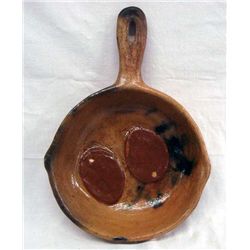 Navajo Pottery Frying Pan - Betty Many Goats