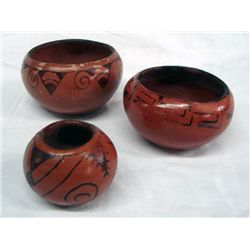 3 Vintage Maricopa Pottery Bowls