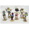 Image 1 : 6 Miniature Hopi Zuni Kachinas