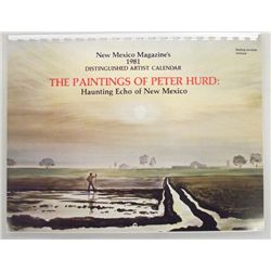 1981 New Mexico Magazine Calendar of Peter Hurd