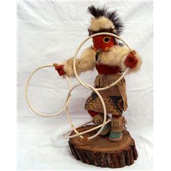 Hopi Carved Wood Kachina Hoop Dancer
