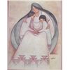 Image 2 : Framed Print Indian Mother Two Children - Mullan