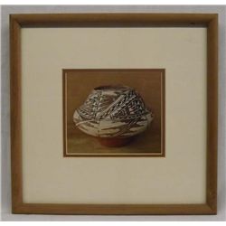 Framed Print of Ashiwi Polychrome Jar