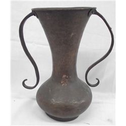 Antique Hammered Copper Vase