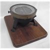Image 1 : Antique Ship Compass on Walnut Base