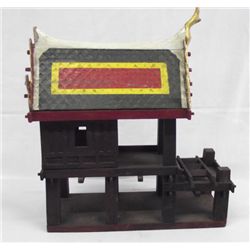 Oriental Pagoda Wooden Model with Ladder