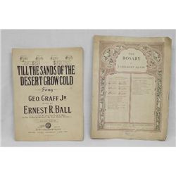 1911-1915 Antique Sheet Music