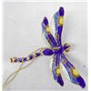 Image 5 : Six Cloisonne Dragonfly and Hummingbird Ornaments
