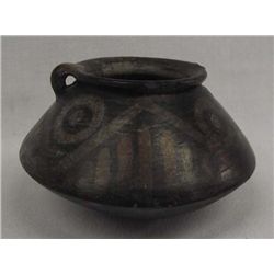 Precolumbian Small Pottery Bowl With Handles