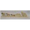 Image 2 : Miniature Carved Bone Dog Sled Figurine