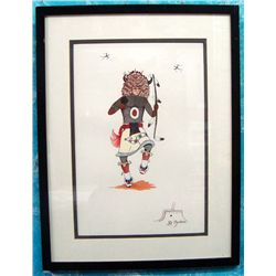 Zia Original Mixed Media Framed Painting-JD Medina