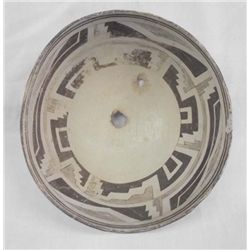 Prehistoric Classic Mimbres Black on White Geometric Bowl