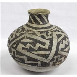Prehistoric Soccoro Black on White Jar 1050-1275AD