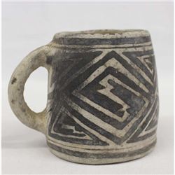 Prehistoric Mesa Verde Blk on Whte Mug 1180-1300AD