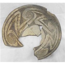 Prehistoric Mimbres Wind Pattern Bowl 1100-1300AD