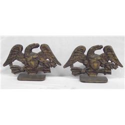 Vintage Brass Eagle Bookends or Matching Door Stop