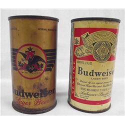 Rare Flat Top Budweiser Unopened Cans