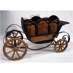 Vintage Horse Drawn Carriage Moving Model