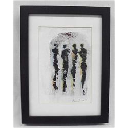 Original Acrylic on Paper Framed Picture-Farzad