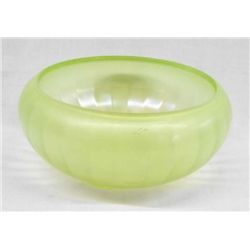 Vintage Green Vaseline Bowl