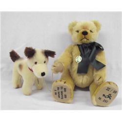 Pair of Collector Animals- Hermann Dog & Bear