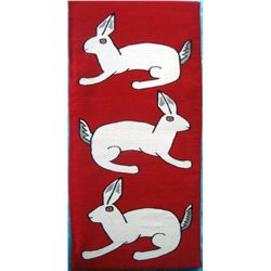 Hand Woven Rabbit Wall Hanging