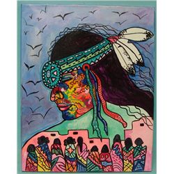 Original Acrylic Art-Kills Thunder