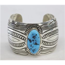 Navajo Sterling Turquoise Bracelet - Carson Begay