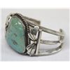 Image 3 : Navajo Sterling Silver Hatchita Turquoise Bracelet