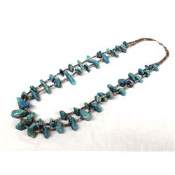 Large Navajo Two Strand Nugget Heishi Necklace