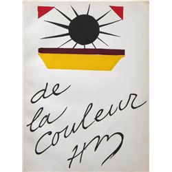 Henri Matisse "De La Couleur" Pochoir