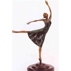 "Ballerina" Bronze Sculpture - Degas