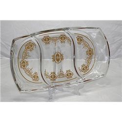 Fine Italian Crystal Sectional Plate