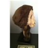 Image 2 : VINTAGE GHOST OF DANIEL BOONE DAVY CROCKET SKULL HEAD WITH FAUX RACCOON SKIN HAT HORROR PROP