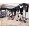 Image 1 : Felice Beato Barbers hand-colored vintage albumen print 9 x 93/4 in. (22.9  x 24.8 cm) 1868 estimate