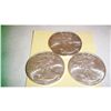 Image 1 : THREE .999 PURE SILVER ONE TROY OZ AMERICAN EAGLES