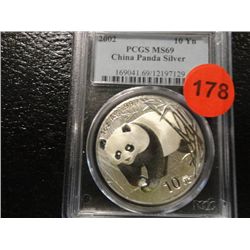 2002 YN10 CHINESE 1 OZ PURE SILVER PANDA