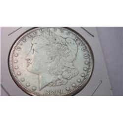 1899 MORGAN SILVER DOLLLAR, XF