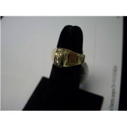 Art Deco Diamond Ring, 13 Diamonds, 10.2 Grams 14K Gold