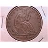 Image 1 : 1874 Seated Half XF40 Arrows at Date