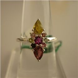 22.65 ctw,SEMIPRECIOUS RING .925 STERLING SILVER