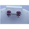 Image 1 : 27.30 CTW RUBY EARRINGS .925 STERLING SILVER