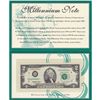 Image 1 : 1995 $2 Star Millenium Note, New York, NY