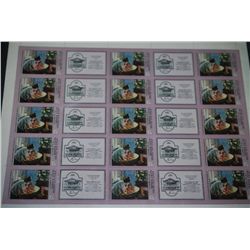 1978 CCCP/USSR Postal Stamp Sheet; Lot of 15 Stamps; EST. $10-20