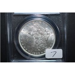 1896 US Silver Morgan $1; PCGS Graded BU; EST. $60-80