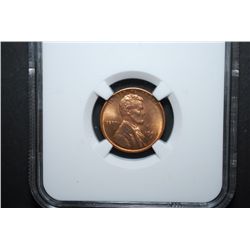 1944-S US Lincoln Wheat Back Penny; NGC Graded MS66 RD; EST. $25-35