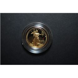 2004-W US St. Gaudens $5 Gold Coin Proof In Velvet Box With COA Included; 91.67% Gold 1/10 Oz.; EST.