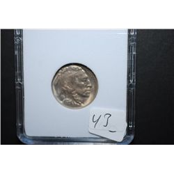 1913 US Buffalo Nickel Type I; MCPCG Graded MS65; EST. $200-400