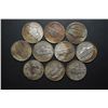 Image 2 : Jefferson Silver Wartime Nickels; Various Dates & Conditions; Lot of 10; EST. $20-30
