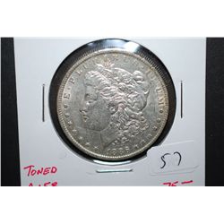 1886-O US Silver Morgan $1; AU58; Toned; EST. $45-55